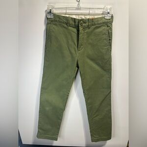 Crewcuts Boys 8 Green Casual Straight Leg Stretch fit Chino Pants